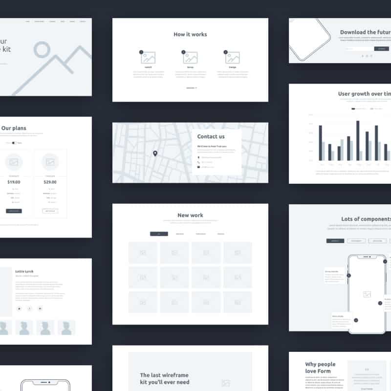 Form - a free wireframe kit
